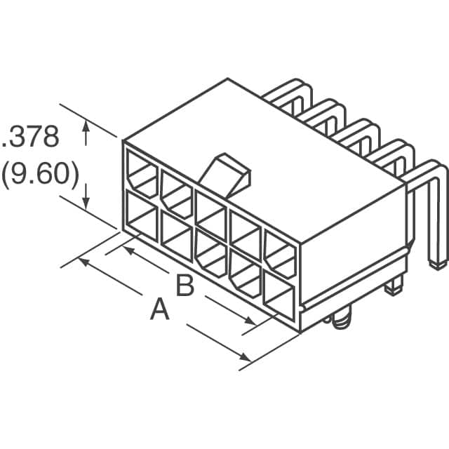 39301100 Molex  Embases à broches mâles